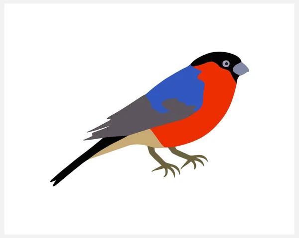 Doodle Stieglitz Vogel Clip Art Isoliert Handgezeichnetes Tier Handgezeichneter Vogel — Stockvektor
