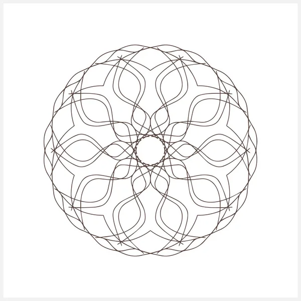 Mandala Isolated Coloring Page Book Sketch Vector Stock Illustration Eps — ストックベクタ
