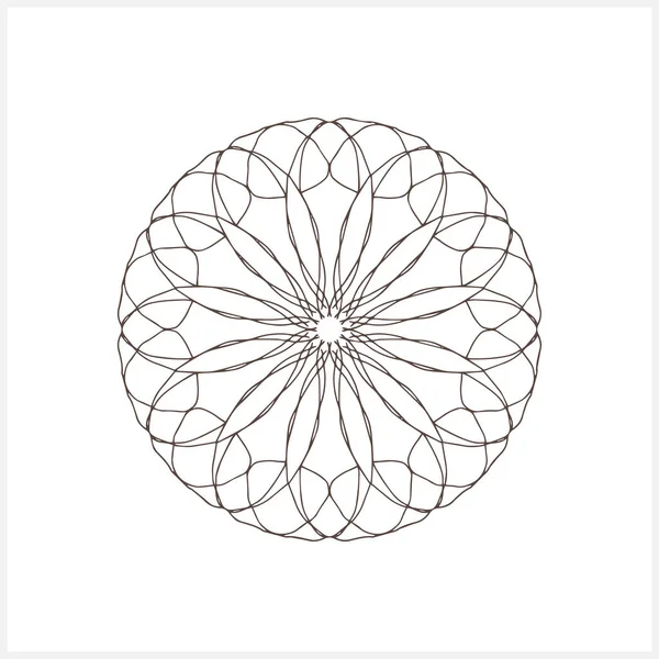 Mandala Isolated Coloring Page Book Sketch Vector Stock Illustration Eps — ストックベクタ