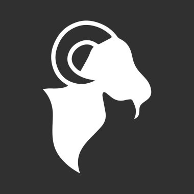 Doodle ram clip art. Aid Mubarak animal. Ramadan symbol. Vector stock illustration. EPS 10