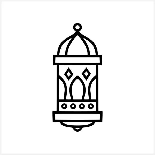 Clip Art Lanterne Islamique Lampe Gravure Aide Symbole Moubarak Illustration — Image vectorielle
