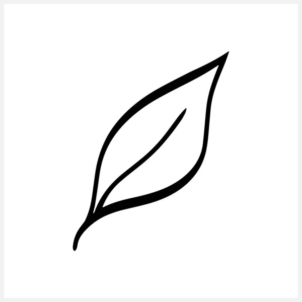 孤立した葉のアイコンをかわす エコクリップアート ローレルベクターのストックイラスト Eps — ストックベクタ