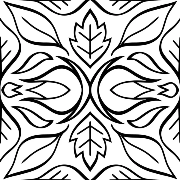 Line Seamless Pattern Isolated Doodle Hand Drawn Art Sketch Vector — Stock Vector
