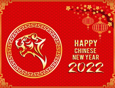 Mutlu Çin Yeni Yıl tebrik kartları 2022 