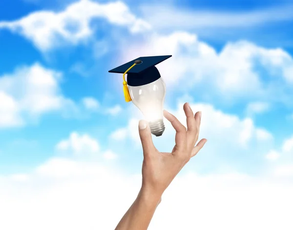 Inovação Aprendizagem Conceito Educação Criativa Para Educação Graduação Sucesso Estudante — Fotografia de Stock