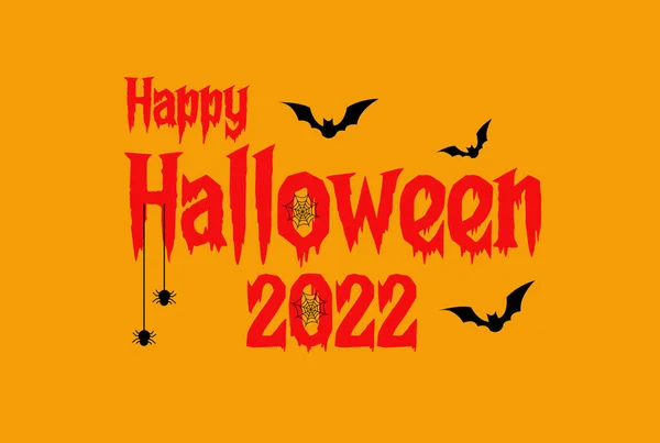Glad Halloween 2022 Vit Bakgrund — Stockfoto