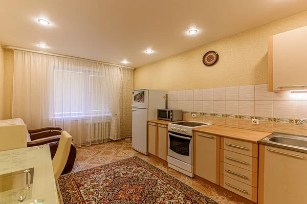 Russia Mosca Maggio 2020 Appartamento Camera Interna Moderna Luminosa Atmosfera — Foto Stock