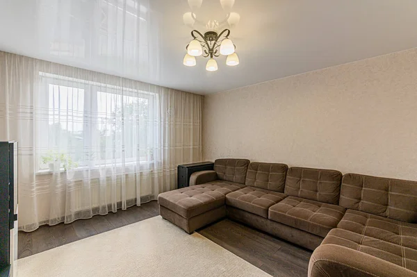Rusia Moscú Mayo 2020 Habitación Interior Apartamento Moderno Ambiente Acogedor — Foto de Stock