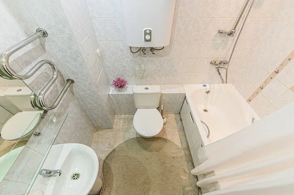 Rusland Moskou Mei 2020 Moderne Badkamer Wastafel Decorelementen Toilet — Stockfoto