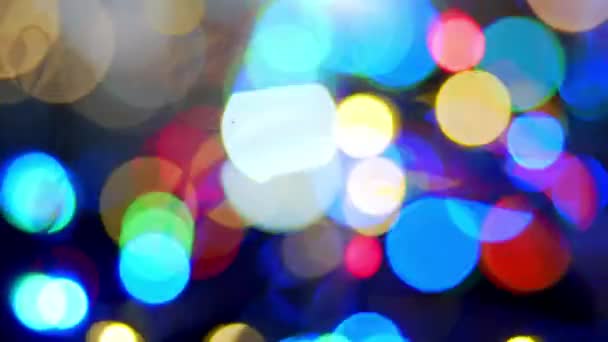 Background beautiful colorful lights blurred — стоковое видео