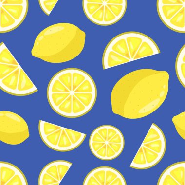 Parlak bir arka planda limonsuz desen