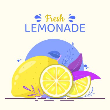 Yapraklı limon dilimleri. Tam kireç ve dilimler.