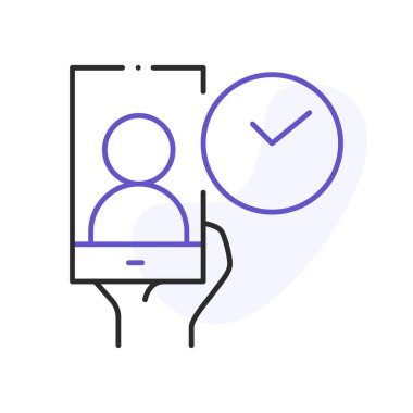 çevrimiçi toplantı ile ilgili satır simgesi