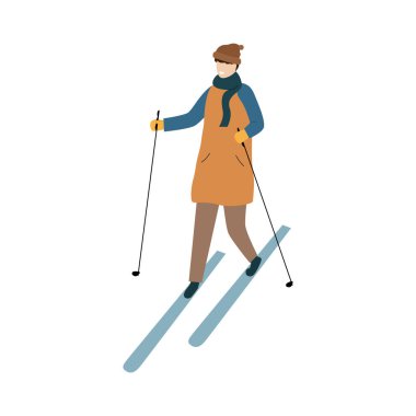 İnsanlar kış etkinlikleri düzenliyor. Çeşitlilik Koleksiyonu