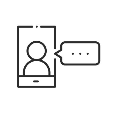 çevrimiçi toplantı ile ilgili satır simgesi