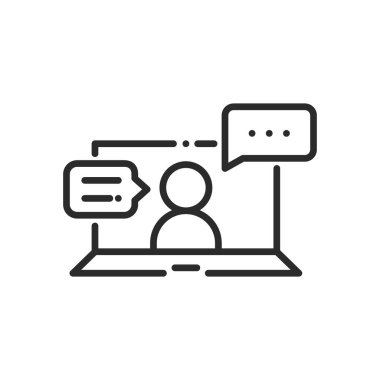 çevrimiçi toplantı ile ilgili satır simgesi