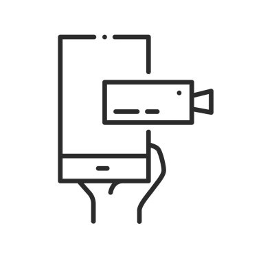 çevrimiçi toplantı ile ilgili satır simgesi