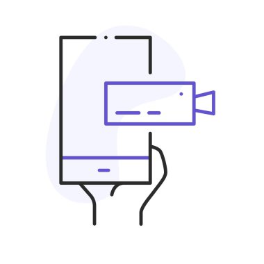 çevrimiçi toplantı ile ilgili satır simgesi