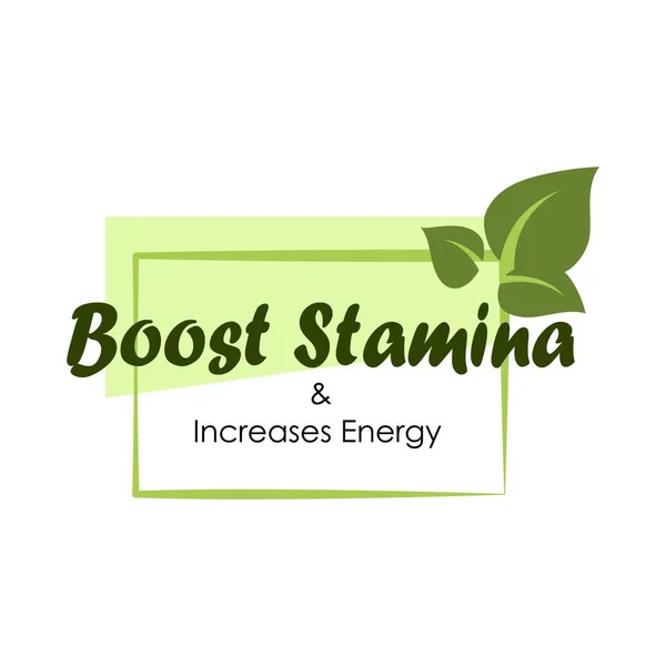 Aumentar a resistência e aumentar o produto adesivo de energia —  Vetores de Stock