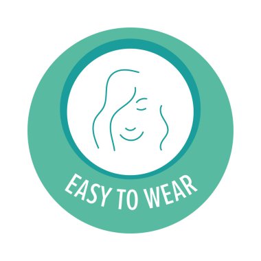 Peruk etiketi, saç kalitesi etiketi takmak kolay