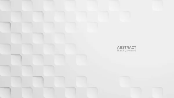 Abstracto Moderno Fondo Cuadrado Textura Patrón Geométrico Blanco Gris Ilustración — Vector de stock