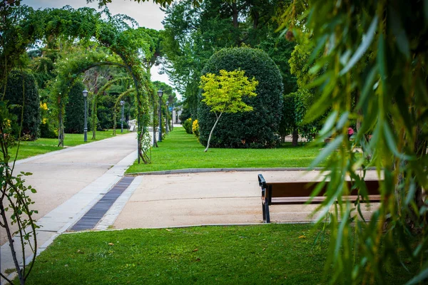 Madrid Spanyolország Retiro Park Parque Retiro Kép Készült Szeptember 2021 — Stock Fotó