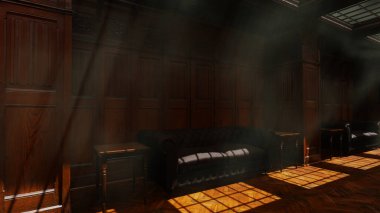 Mimarlık ve inşaat alanında üç boyutlu illüstrasyon arka planı ve duvar kağıdı. Dekoratif konseptte 3B canlandırma.