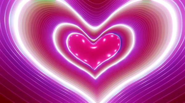 Sevgililer günü ve düğün sahnesi için 3 boyutlu illüstrasyon arka planı ve duvar kâğıdı. Dekoratif konseptte 3B canlandırma.