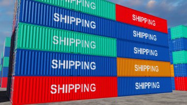 3D illustration Background for advertising and wallpaper in investment and storage cargo scene. 3D rendering in decorative concept.