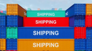 3D illustration Background for advertising and wallpaper in investment and storage cargo scene. 3D rendering in decorative concept.