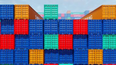 3D illustration Background for advertising and wallpaper in investment and storage cargo scene. 3D rendering in decorative concept.