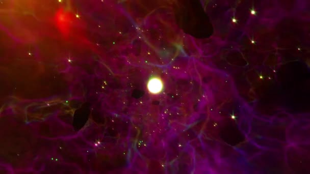 Deep Space Cosmos Motion Footage Documentary Films Cinematic Galaxy Space — Video