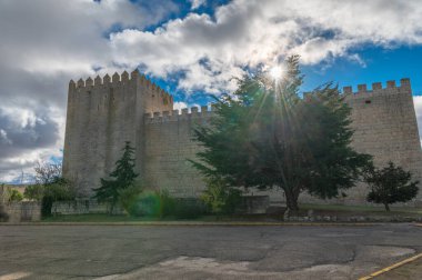 Monzon de Campos Şatosu 1949 yılında Ulusal Anıt ilan edildi, kısmen 1964 yılında restore edildi (Palencia, İspanya)