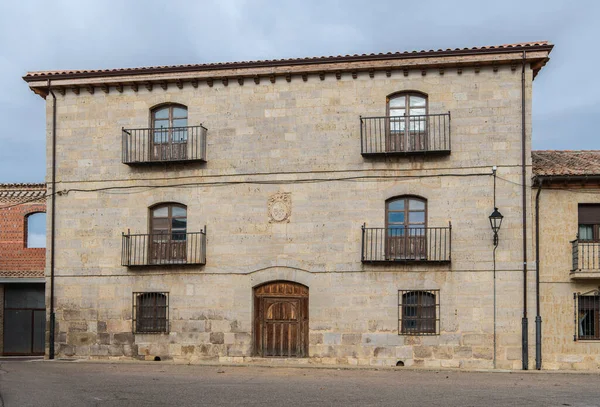 Średniowieczne Ulice Miasta Paredes Nava Palencia Hiszpania — Zdjęcie stockowe