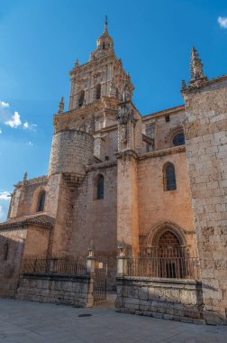 El Burgo de Osma a medieval town famous for its wall and cathedral (Soria, Spain)