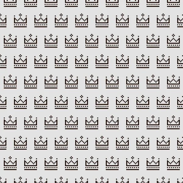 Einfache Vektor Pixel Kunst Schwarz Weiß Nahtlose Muster Der Abstrakten — Stockvektor