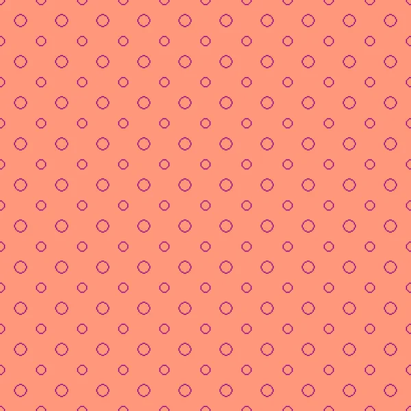 Einfache Vektor Pixel Art Samt Violett Nahtlose Muster Minimalistischer Punkte — Stockvektor
