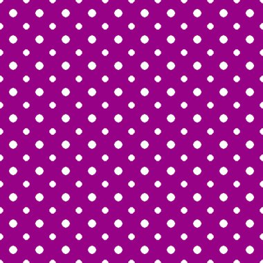 Basit vektör pikseli beyaz pürüzsüz desen minimalist polka nokta veya kadife menekşe arkaplan üzerinde daireler