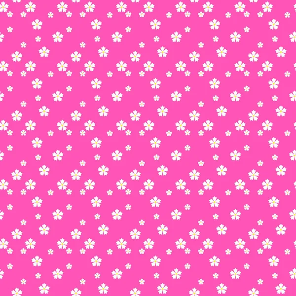 Renkli basit vektör düz sanat pürüzsüz desenli beyaz kiraz çiçekleri pembe, mor ya da kırmızı arka planda