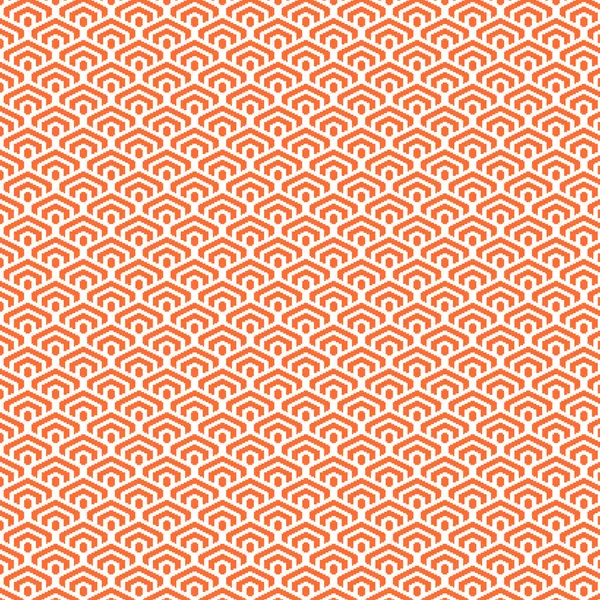 Semplice Vettore Pixel Art Rosso Arancione Senza Soluzione Continuità Modello — Vettoriale Stock