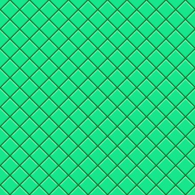 Basit vektör piksel sanatı pırıl pırıl parlayan minimalist yeşil eşkenar çerçeve deseni