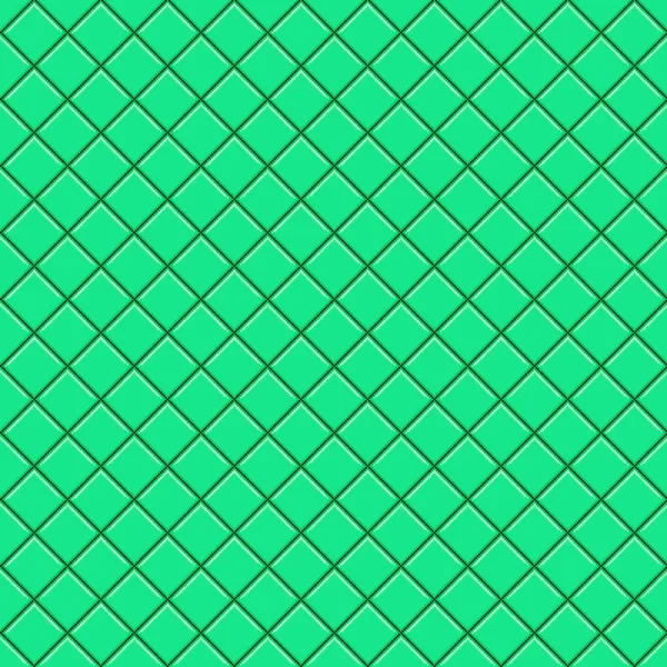 Simple Vector Pixel Art Seamless Pattern Minimalistic Green Rhomboid Tile — Stockvektor