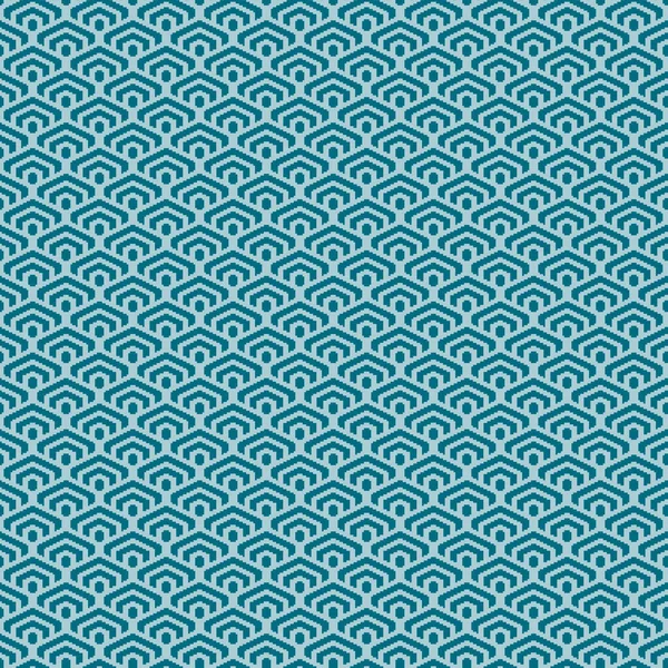 Renkli basit vektör pikseli sanat yeni köprü ve Japon tarzında minimalist geometrik pullu altıgen deseni.