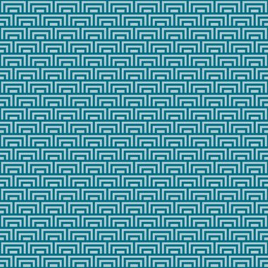 Renkli basit vektör düz sanat yeni köprü ve Japon tarzında minimalist geometrik ölçekli kare desenli cyan pürüzsüz desen