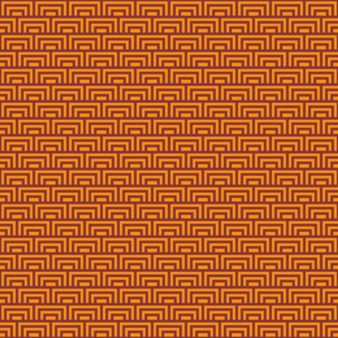 Renkli basit vektör düz sanat havucu turuncu ve Japon tarzında minimalist geometrik pullu kare desenli dikişsiz catawba