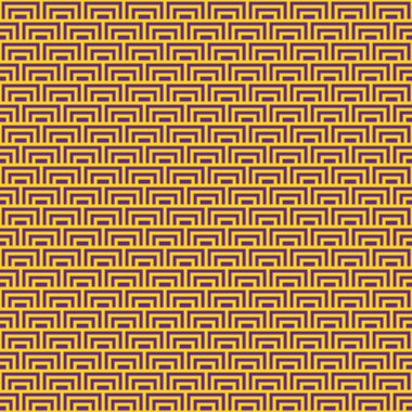 Renkli basit vektör düz sanat altın sarısı ve imparatorluk mor renkleri. Japon tarzında minimalist geometrik soyut tuğla duvar pullu kare desenli.