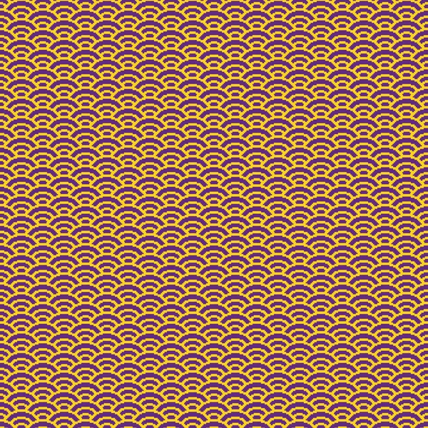 Πολύχρωμο Απλό Διάνυσμα Pixel Τέχνη Αδιάλειπτη Μοτίβο Μινιμαλιστικό Χρυσό Κίτρινο — Διανυσματικό Αρχείο