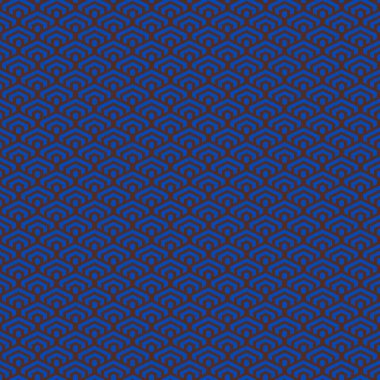 Renkli basit vektör pikseli kusursuz desenli minimalist kot mavi ve kahverengi kahve renkleri geometrik pullu altıgen desenli Japon tarzı.