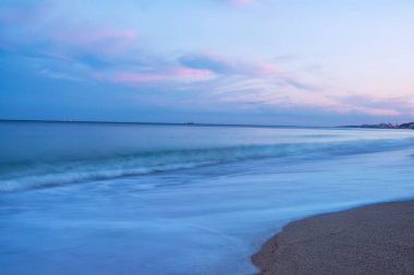 Deniz manzarası. Uzun pozlama. Odessa.