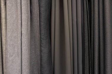 Üniforma dokusunun gri, yoğun kumaşları..